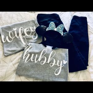Disney Hubby Wifey Shirts Set